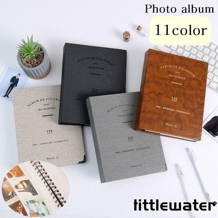 フォトアルバム ポケット式 写真収納 大容量 8.9 6.35cm 120枚 チェキ