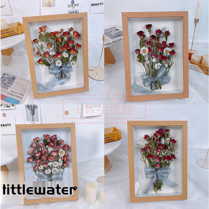 置物 花の標本 プリザーブドフラワー フォトフレーム ドライフラワー