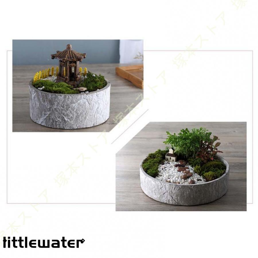 プランター 植木鉢 鉢 ポット セメント製 底に水抜き穴あり 鉢