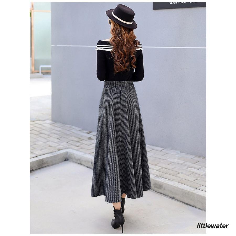 秋物♡MADISONBLUE ダークグレー マキシフレアスカート MADISONBLUE オンラインストア / マディソンブルー公式通販