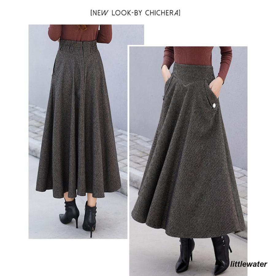 新品タグ付き 23区 千鳥 ロングスカート 総柄 希少46大きいサイズ スカート レディース フレアスカート ロングスカート ゆったり