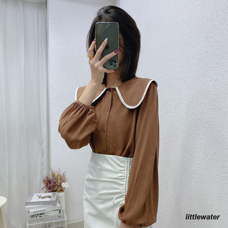 AD2015 archive 丸襟ブラウス ラウンドカラー 白 楽天市場】DANTON ダントン ラウンドカラー プルオーバー 長袖