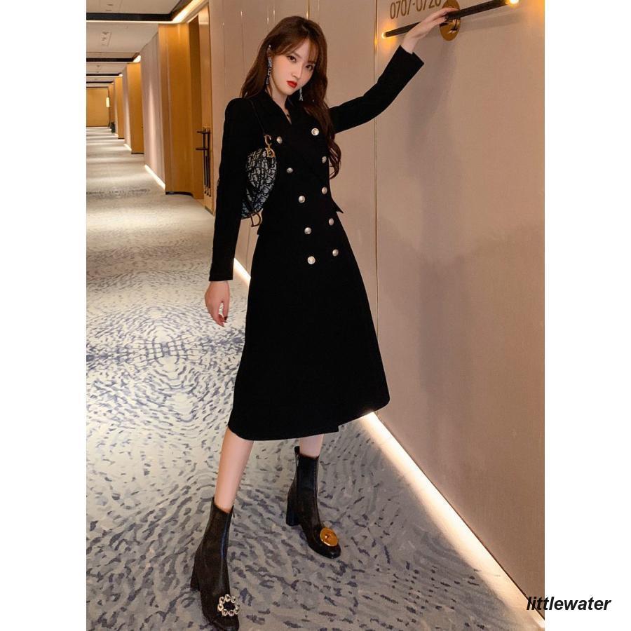 ワンピース レディース コート風 ジャケット風 長袖 襟付き