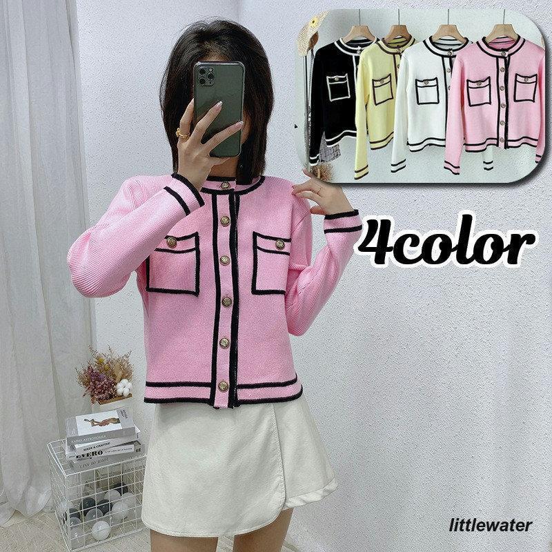 カーディガン レディース 婦人服 長袖 ニット 前開き ラウンドネック