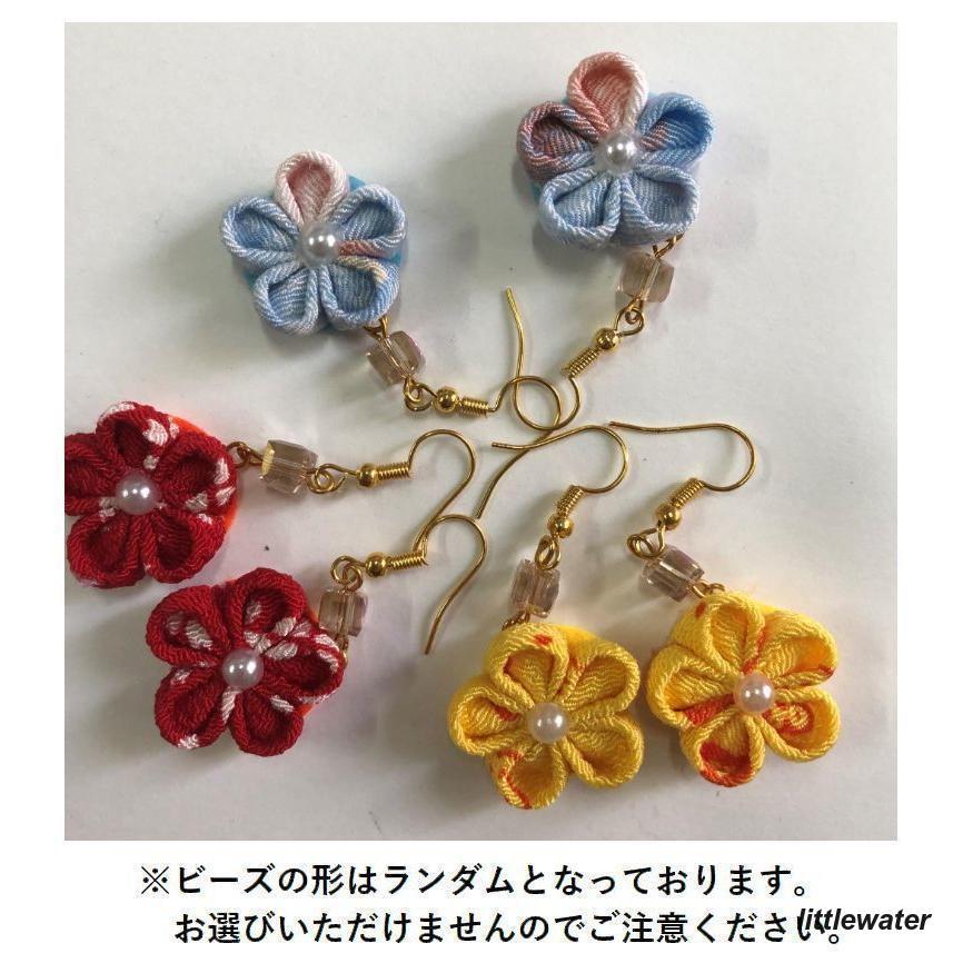 和風ピアス 和風イヤリング つまみ細工 ピアス イヤリング お花 和風ピアス 和風イヤリング つまみ細工 ピアス イヤリング お花