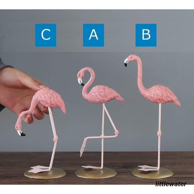 JehnCeramics 陶器　置物　フラミンゴ　インテリア JehnCeramics 陶器 置物 フラミンゴ インテリア