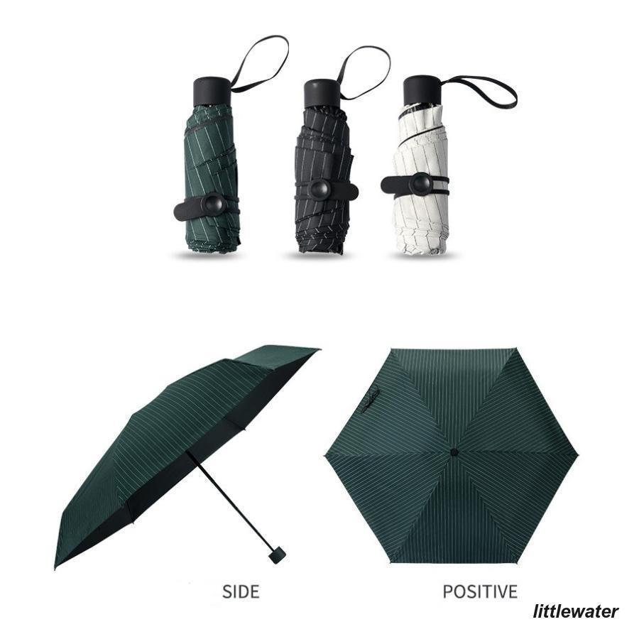 折り畳み傘 レディース 雨傘 日傘 軽量 小型 コンパクト 6本骨 晴雨兼用 日焼け防止 グリーン ブラック ホワイト｜littlewater｜04