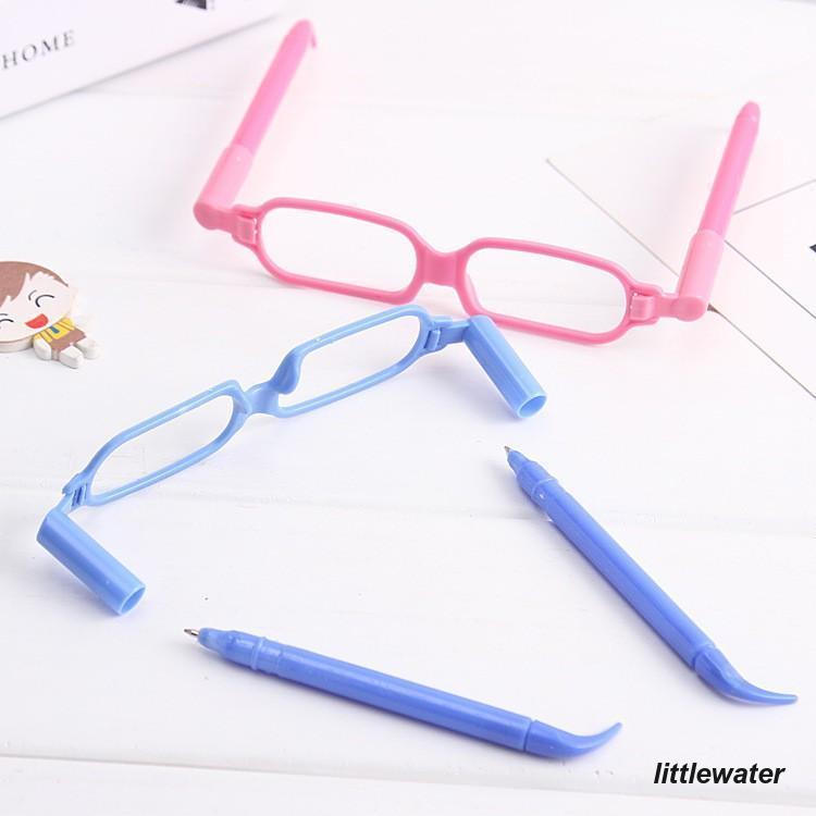 3本セット メガネ型ボールペン 油性ボールペン 0.5mm めがね型 眼鏡型 筆記用具 文房具 文具 面白い ユニーク おもしろグッズ 学生 おしゃれ｜littlewater｜02