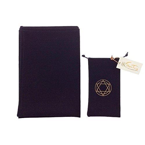 超目玉 Shantrip タロットクロス カードケース 六芒星 タロット 占い ダウジング ペンジュラム ブラックセット 公式の Www Fedelatina Org
