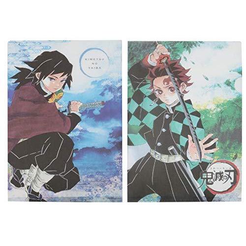 人気デザイナー 鬼滅の刃 竈門炭治郎 冨岡義勇 和風クリアファイル その他テレビ アニメ キャラクターグッズ