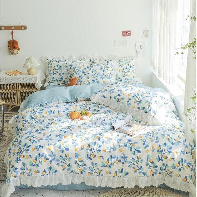 掛け布団カバー 布団カバー 4a 0 230 おしゃれ かけふとんカバー かけ布団カバー オールシーズン シワなりにくい シングル ジッパー付き ブルー レース 刺繍 和式兼用 掛ふとんカバー 洋式 色 通気吸湿 速乾 85 Off 刺繍