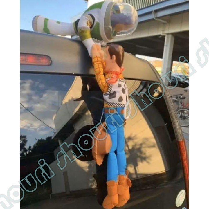 新品 トイストーリー ウッディ バズ 車ぶら下がり人形 自動車装飾人形 インテリア玩具 窓の掛物 車用掛け物 ヘルメット付き Jyuppmzjkl 自動車 Kccc Uk