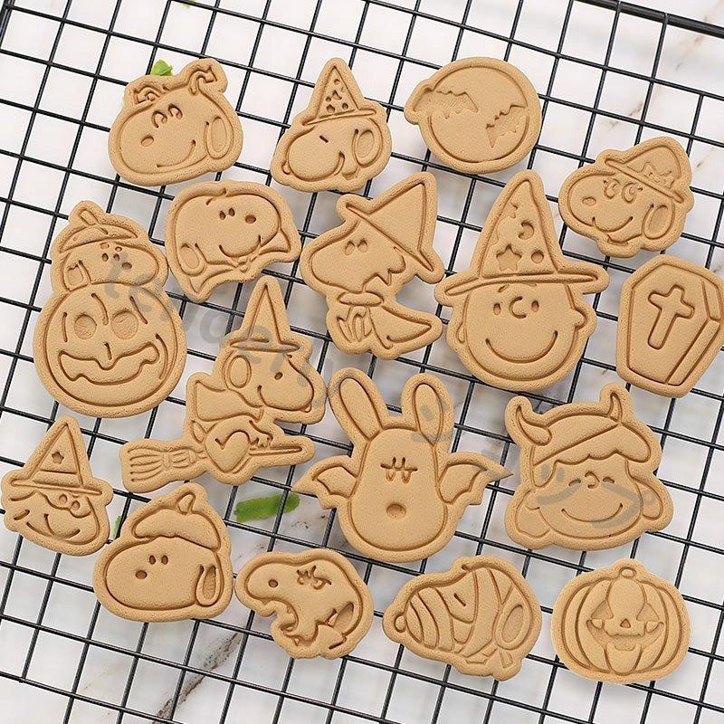 12月スーパーsale 8点セット Snoopy 顔 クッキー型 抜き型 スヌーピー Peanuts バレンタイン