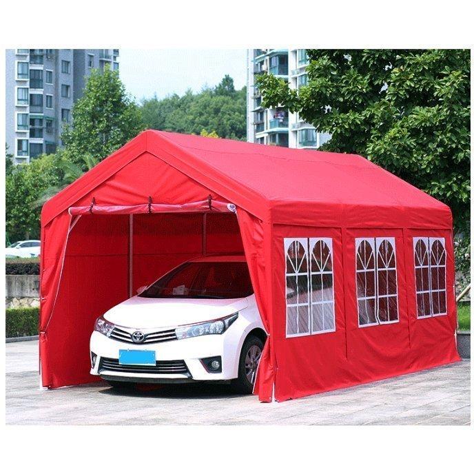 激安通販 屋外車庫 仮設倉庫 保護シート 大型車 簡易ガレージ 組立テント 自作カーポート 自動車 車 車庫テント 駐車 駐車場 送料関税無料 簡易ガレージ