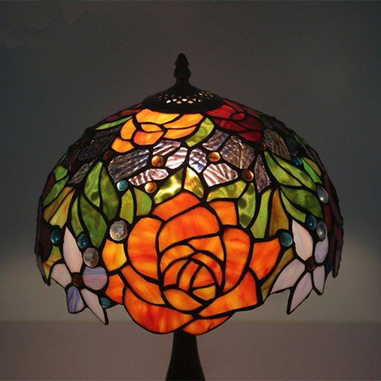 驚きの値段 おしゃれ 花柄 アンティーク ステンドグラス ステンドランプ 超美品 極上 3c認証 W141 5 工芸品 未使用品 装飾品 照明 ティファニー テーブルライト Www Auschule S Schule Bw De
