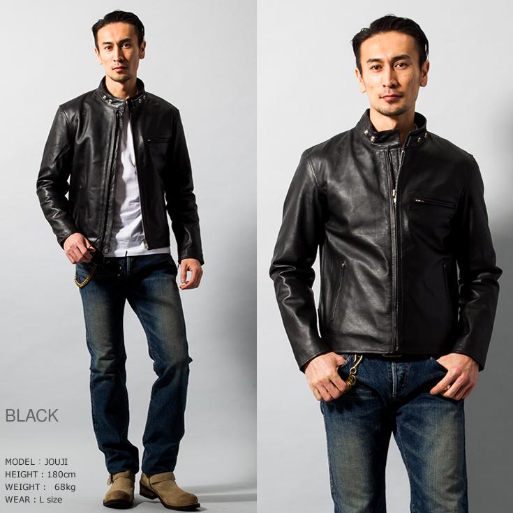 【30%OFFクーポン】Horn Works 本革 シングルライダースジャケット メンズ ホーンワークス 4762  レザージャケット バイカージャケット |  | 04