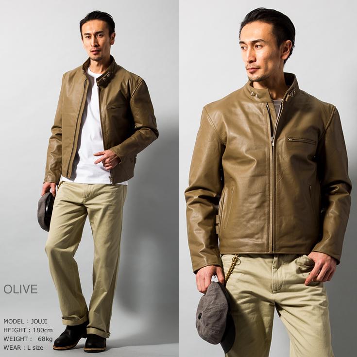 【30%OFFクーポン】Horn Works 本革 シングルライダースジャケット メンズ ホーンワークス 4762  レザージャケット バイカージャケット |  | 06