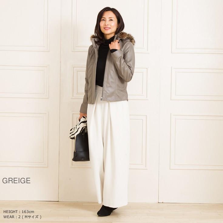 【50%OFFクーポン】LIUGOO 本革 フード付ハイネックシングルジャケット レディース リューグー WNG02LB  レザージャケット ライダースジャケット AP | Liugoo Leathers | 07