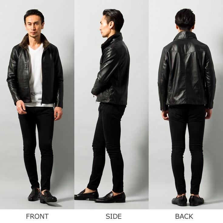 Liugoo Leathers 【10/31まで10%OFFクーポン】LIUGOO 本革 襟ボア