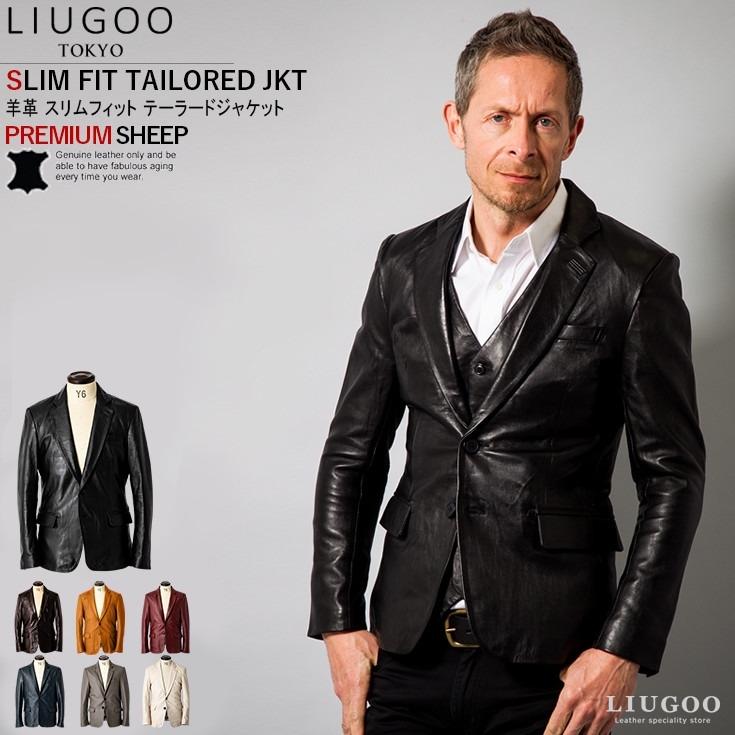 Liugoo Leathers LIUGOO 本革 スリムフィットレザーテーラード Liugoo Leathers LIUGOO 本革 スリムフィットレザーテーラード
