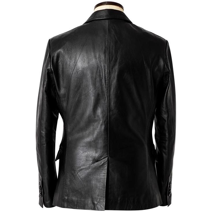 Liugoo Leathers LIUGOO 本革 スリムフィットレザーテーラード