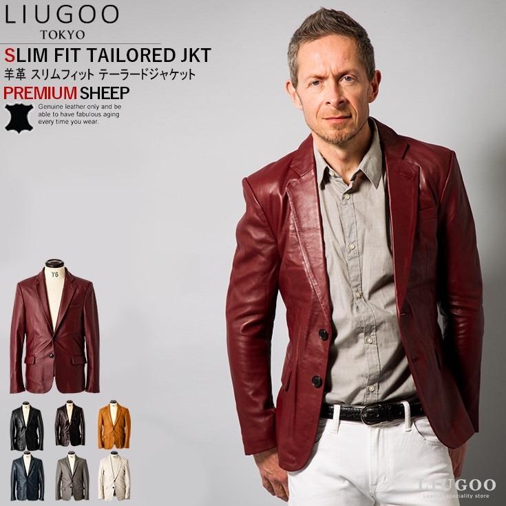 Liugoo 本革 スリムフィットレザーテーラードジャケット メンズ リューグー Tld01a レザージャケット 革ジャン 皮ジャン Ap Cblmjkt N1332 04 本革レザージャケットのリューグー 通販 Yahoo ショッピング