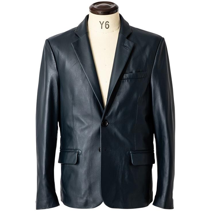 極美品 リューグーレザーズ 羊革 テーラードジャケット Lサイズ ブラック 38 ファッション 極美品 L リューグーレザー テーラード