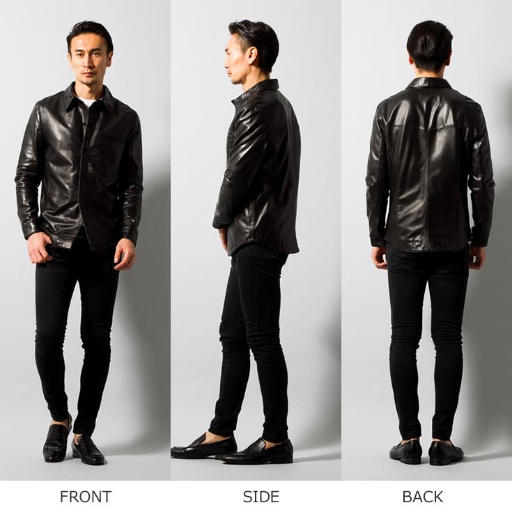Liugoo Leathers LIUGOO 本革 ドレスシャツ メンズ リューグー Liugoo Leathers LIUGOO 本革 ドレスシャツ メンズ リューグー