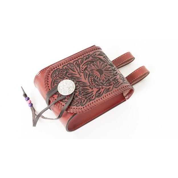 コンチョ付 メディスンバッグ 男女兼用 本革 Horn Works 26898 本革