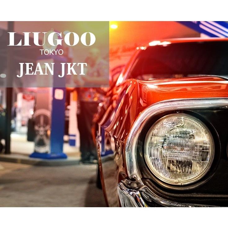 【20周年記念10%OFFクーポン】LIUGOO 本革 レザージージャン Gジャン メンズ リューグー JNJ01A  レザージャケット ライダースジャケット APの画像