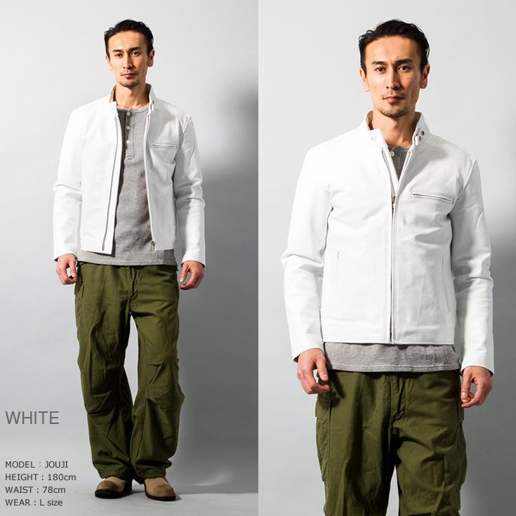 Horn Works 本革 シングルライダースジャケット メンズ ホーンワークス