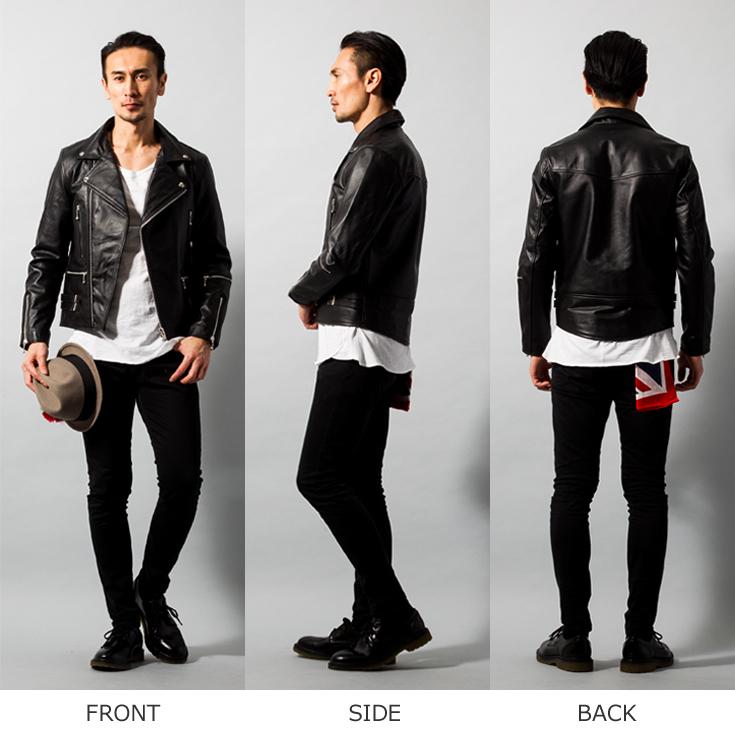 HORN WORKS ダブルライダースジャケット LL ブラック Amazon | [Liugoo Leathers] (ホーンワークス) Horn Works