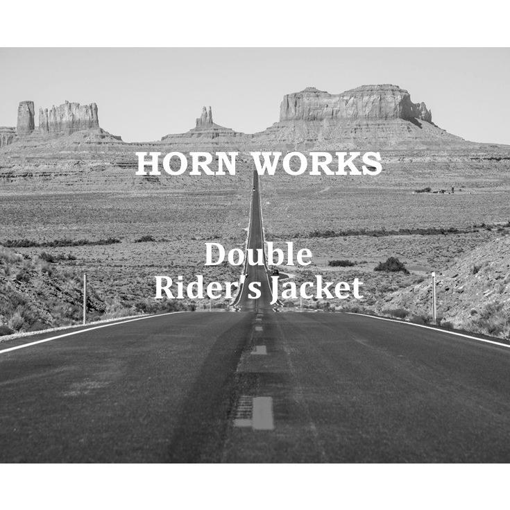 Horn Works 本革 ダブルライダースジャケット メンズ ホーンワークス