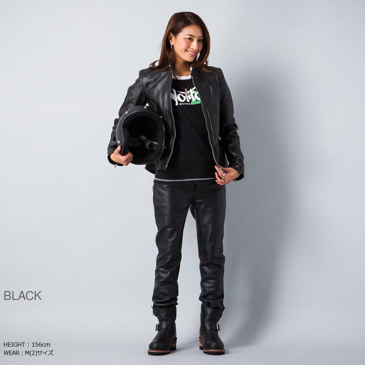 Horn Works 本革 シングルライダースジャケット レディース Horn Works 本革 シングルライダースジャケット レディース