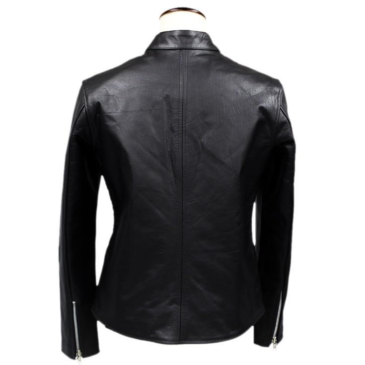 Horn Works 本革 シングルライダースジャケット レディース ホーン