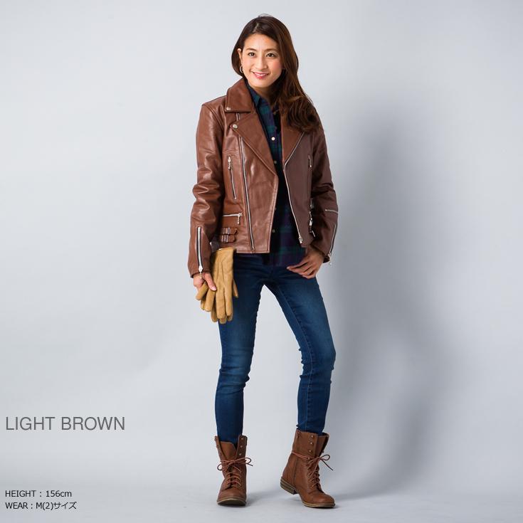 Horn Works 本革 UKダブルライダースジャケット レディース