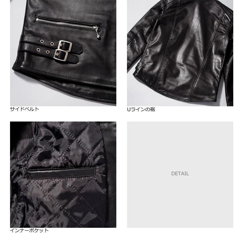 Horn Works 本革 UKシングルライダースジャケット メンズ ホーンワークス 3542  レザージャケット バイカージャケットの画像