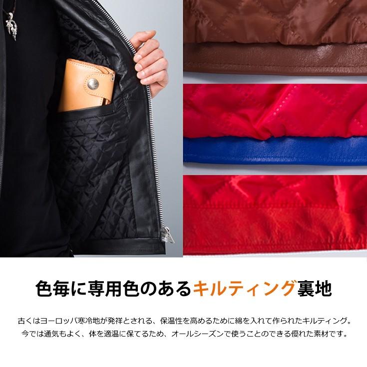 美品 希少色 レッド 2WAY ライダースジャケット キルティング 本革 レザージャケット キルティング中綿入り本革ライダースジャケット