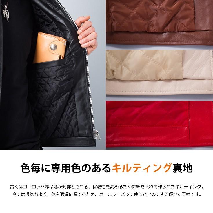 Horn Works 本革 襟ボアダブルライダースジャケット メンズ ホーン