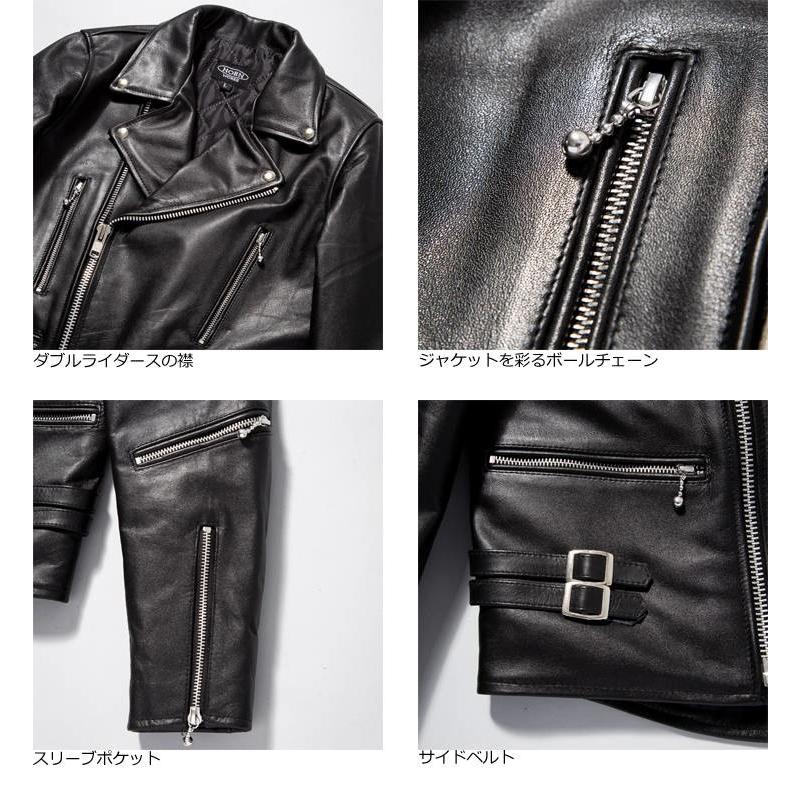 Horn Works 本革 UKダブルライダースジャケット メンズ ホーン Horn Works 本革 UKダブルライダースジャケット メンズ ホーン