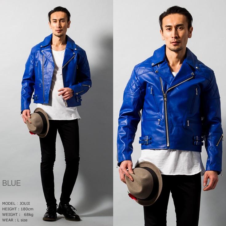 Horn Works 本革 UKパッドダブルライダースジャケット メンズ Horn Works 本革 UKパッドダブルライダースジャケット メンズ