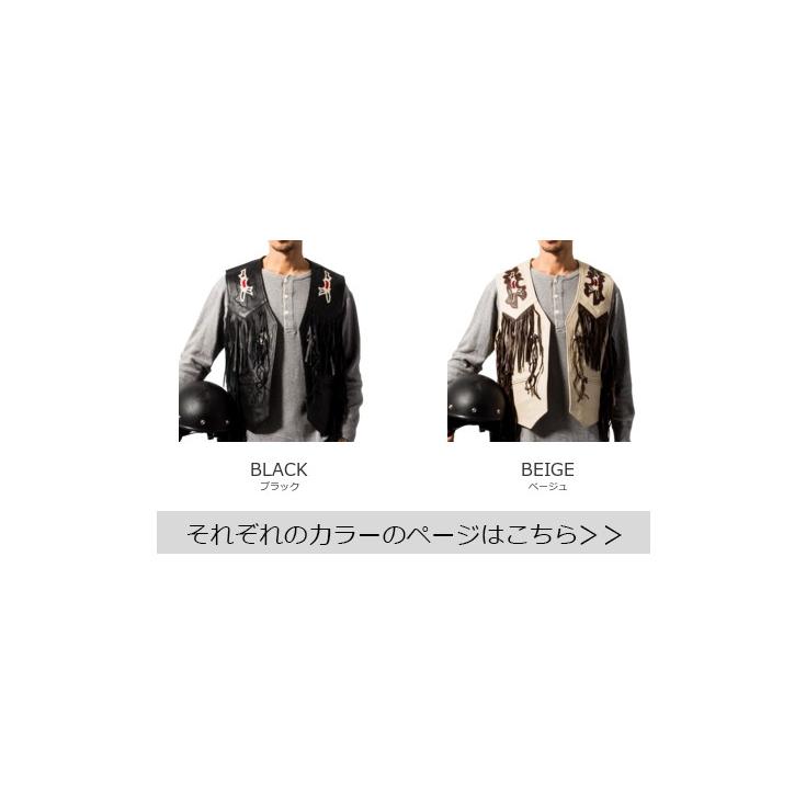 Horn Works 本革 レザーフリンジベスト メンズ ホーンワークス 3982