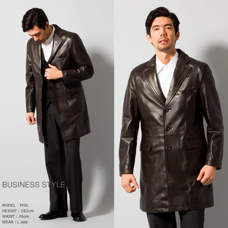 Paris Collection Brand 本革 レザーチェスターコート 通勤コート メンズ パリコレクションブランド 6022 レザーコート レザージャケット 本革コート 革ジャン Ktgmjkc N1329 02 本革レザージャケットのリューグー 通販 Yahoo ショッピング