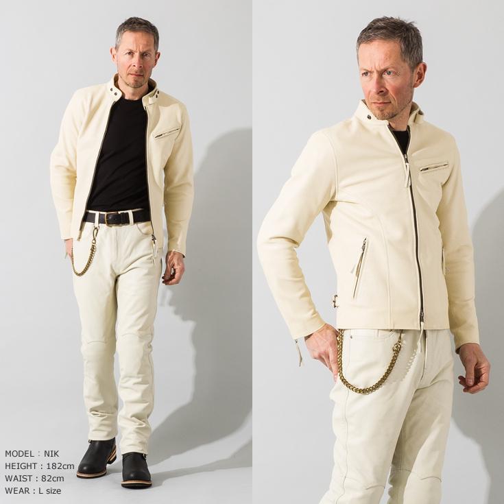 Liugoo Leathers 本革 メッシュレザー シングルライダース Liugoo Leathers 本革 メッシュレザー シングルライダース