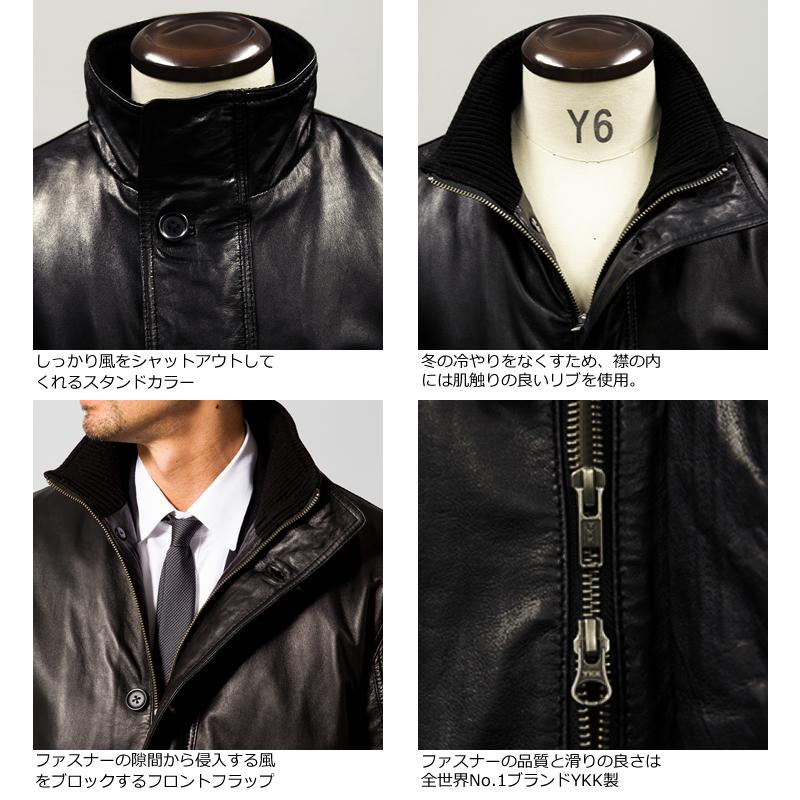Liugoo Leathers LIUGOO 本革 レザーセミロングコート 通勤 Liugoo Leathers LIUGOO 本革 レザーセミロングコート 通勤