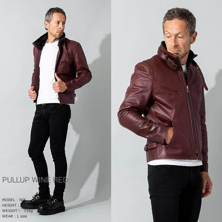 Liugoo Leathers 【50%OFFクーポン】Liugoo Leathers 本革 襟ボア