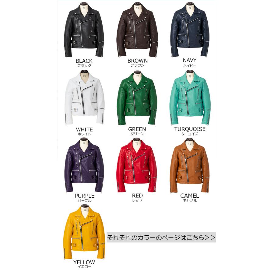 Horn Works 本革 UKタイプ ダブルライダースジャケット メンズ ホーン