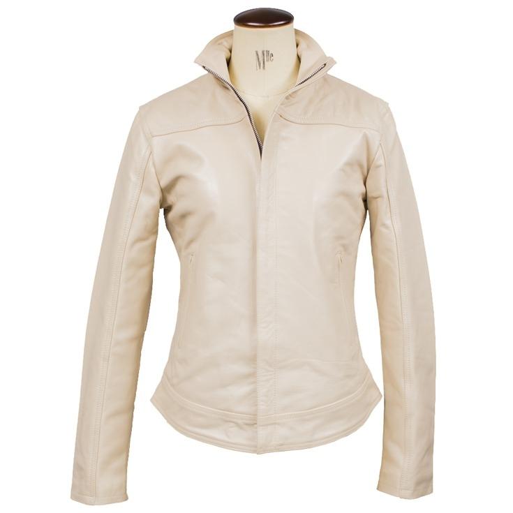 Horn Works 本革 ハイネックシングルライダースジャケット