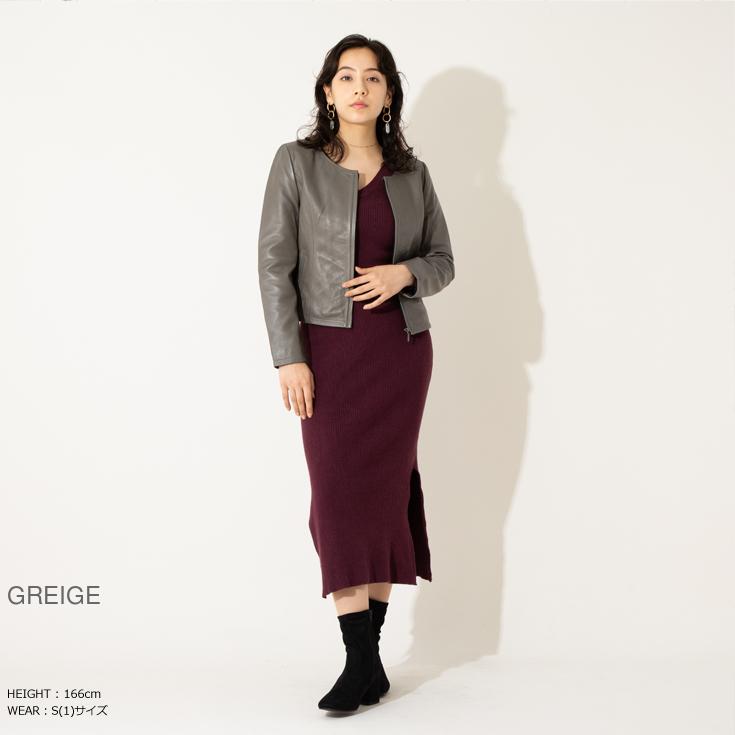 Liugoo 本革 ノーカラーシングルジャケット レディース リューグー Srn01la レザージャケット ライダースジャケット Ap N 10 本革レザージャケットのリューグー 通販 Yahoo ショッピング