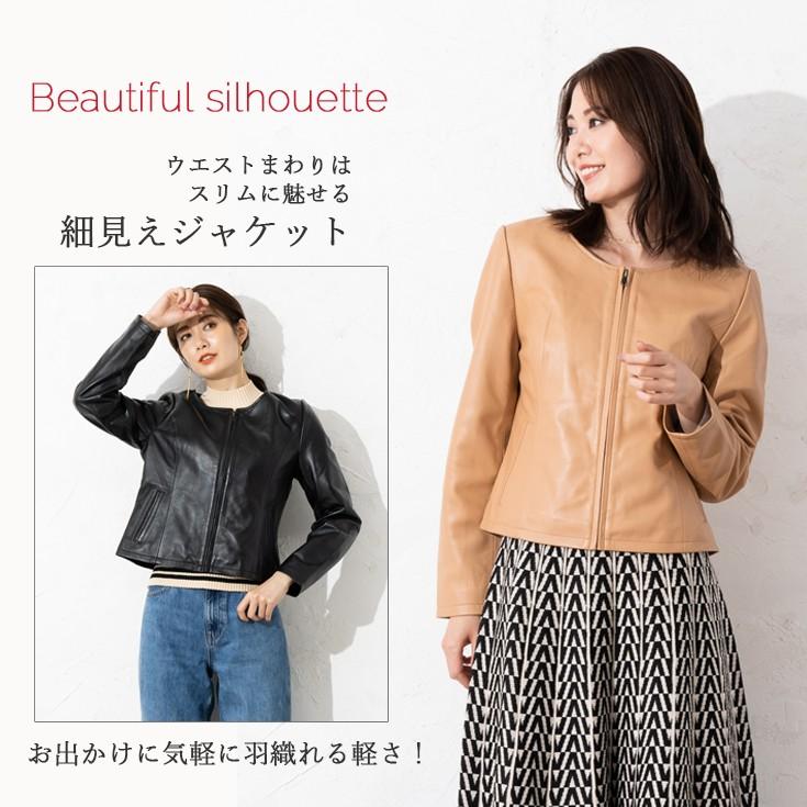 Liugoo Leathers LIUGOO 本革 ノーカラーシングルジャケット